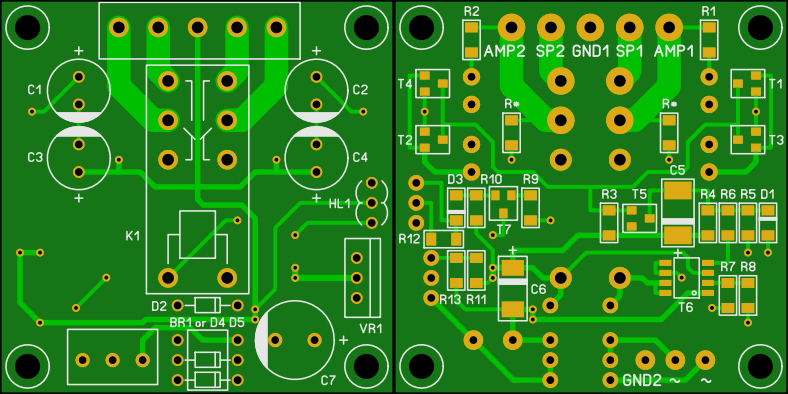Защита АС, альтернатива китайским КИТ-ам с ali и ebay - Плата с доработками